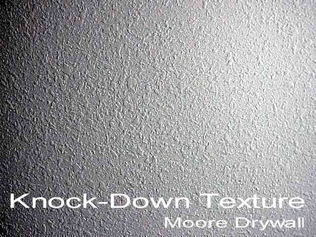 Knock down texture